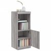 vidaXL Sideboard with LED Lights Grey Sonoma 41x37x100 cm