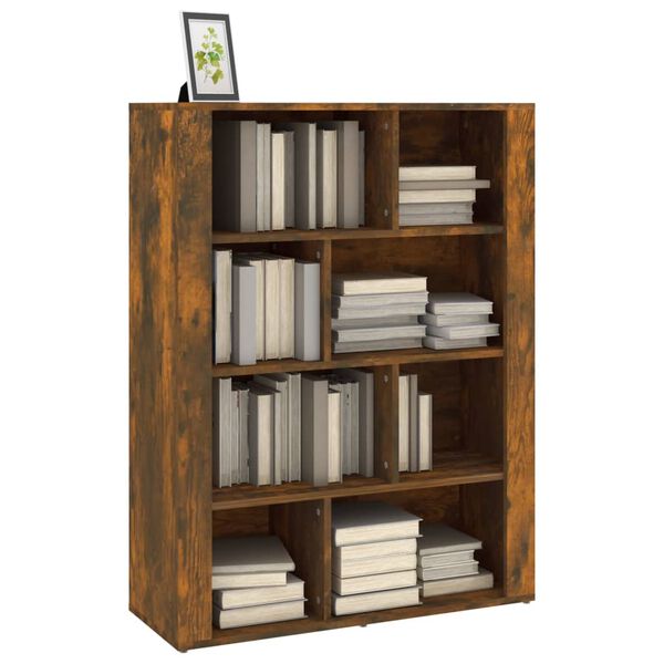 vidaXL Sideboard Smoked Oak 80x30x106 cm Engineered Wood