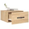 vidaXL Wall-mounted Bedside Cabinet Sonoma Oak 35x35x20 cm