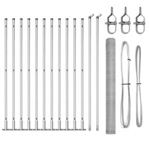 vidaXL Fence Post Silver