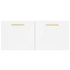 vidaXL Wall Cabinet White 80x36.5x35 cm Engineered Wood