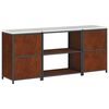 vidaXL Kitchen Storage Set with Shelf 3 pcs Rusty Weathering Steel