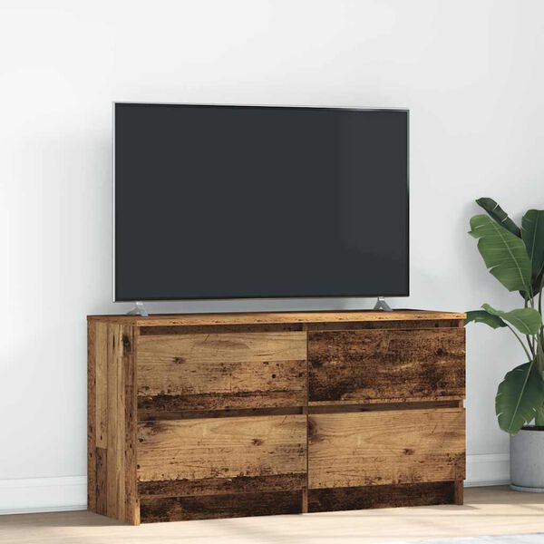 vidaXL TV Cabinet Old Wood 100x35x54 cm Engineered Wood
