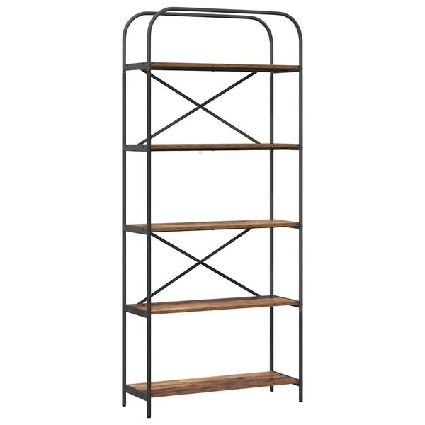 vidaXL Bookshelf Old Wood 80 x 30 x 183 cm Engineered wood