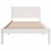 vidaXL Bed Frame White 90 x 190 cm Solid Pine wood