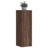 vidaXL Plant Stands 2 pcs Brown Oak 33x33x100 cm Engineered Wood