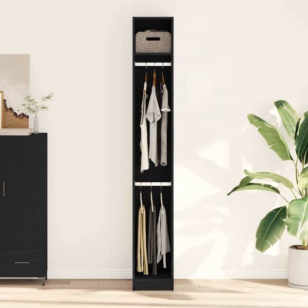 vidaXL Wardrobe with Shelf Old Wood 30 x 50 x 200 cm Engineered Wood