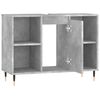 vidaXL Bathroom Cabinet Concrete Grey 80x33x60 cm Engineered Wood