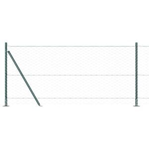 vidaXL Welded Wire Fence with Concrete Base 100 x 0.8 m (W x H)