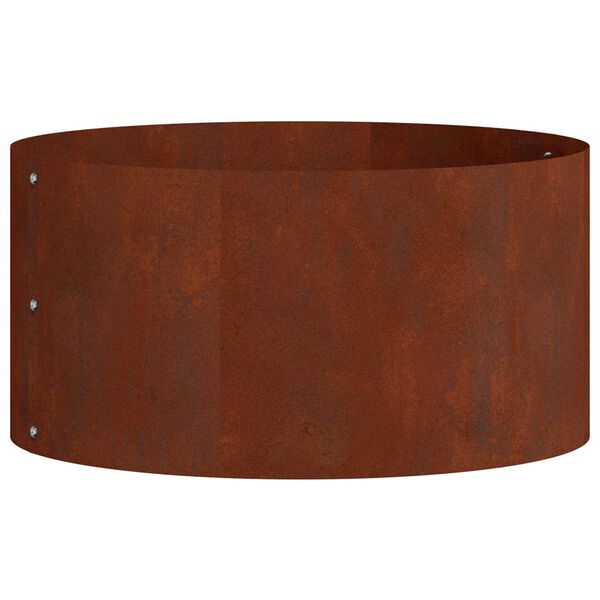 vidaXL Planter Ring Brown 40 x 40 x 20 cm Weathering Steel