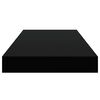 vidaXL Floating Wall Shelves 2 pcs High Gloss Black 50x23x3.8 cm MDF