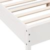 vidaXL Bed Frame without Mattress White 135x190 cm Double Solid Wood Pine