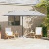 vidaXL Garden Cantilever Parasol Sand 372 x 198 x 243 cm