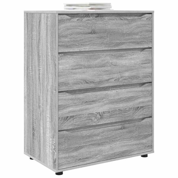 vidaXL Storage Cabinets 2 pcs Grey Sonoma 80 x 48 x 105 cm
