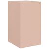 vidaXL Bedside Cabinets 2pcs Pink 34.5x39x62 cm Steel