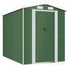 vidaXL Garden Shed Green 192x274x223 cm Galvanised Steel