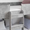 vidaXL Bunk Bed for Kids Concrete Grey 80 x 190 cm Engineered Wood
