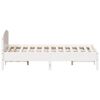 vidaXL Bed Frame without Mattress White 140x190 cm Solid Wood Pine