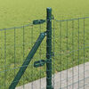 vidaXL Fence with Posts Green 0.6 x 50 m Steel