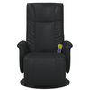 vidaXL Massage Recliner Chair Black 71 x 90 x 105 cm Faux Leather
