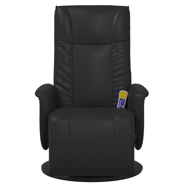 vidaXL Massage Recliner Chair Black 71 x 90 x 105 cm Faux Leather