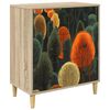 vidaXL Chest of Drawers ZAANDAM Forest print 66 x 36.5 x 75 cm Sonoma