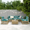 vidaXL 6 Piece Garden Sofa Set Impregnated Wood Pine