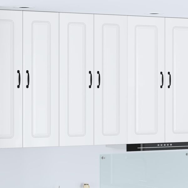 vidaXL Kitchen Wall Cabinet High Gloss White 60 x 31 x 100 cm