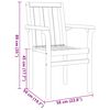 vidaXL Garden Dining Set 7 pcs Brown Solid Teak Wood
