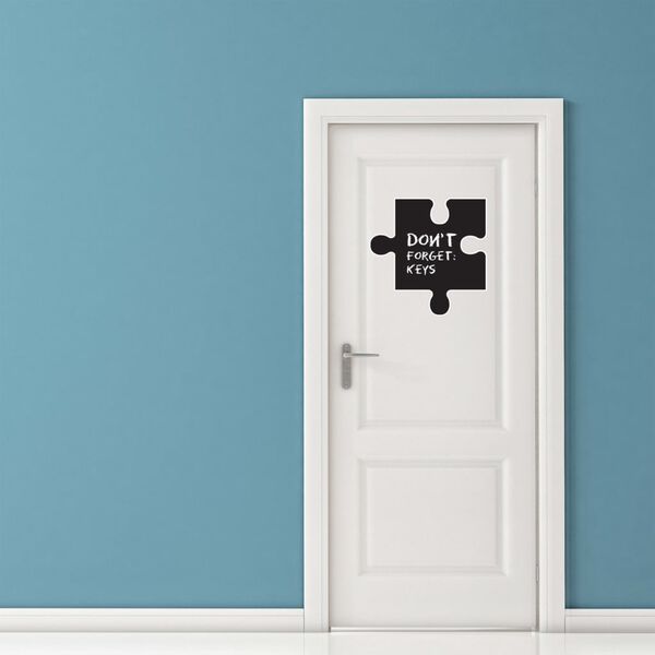 WALPLUS Chalkboard Decoration Sticker Puzzle 54x54cm Black