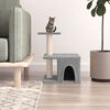 vidaXL Cat Tree with Sisal Scratching Posts Light Grey 48 cm