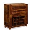 vidaXL Bar Cabinet Solid Acacia Wood 85x40x95 cm