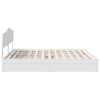 vidaXL Storage Bed with Headboard White 200 x 200 cm Engineered Wood