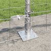 vidaXL Fence with Post Silver 0.4 x 10 m Steel