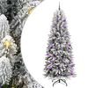 vidaXL Artificial Christmas Tree with 300 LEDs with Stand White 210 cm