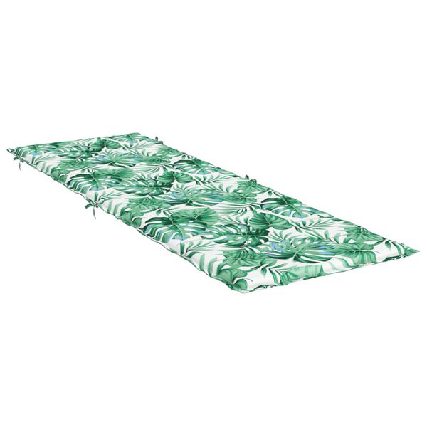 vidaXL Sun Lounger Cushion Leaf Pattern Oxford Fabric