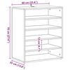 vidaXL Shoe Cabinet Artisan Oak 60x35x70 cm Engineered Wood
