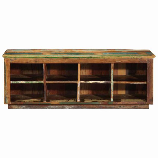 vidaXL Shoe Cabinet Brown 110 x 35 x 40 cm Solid Reclaim Wood