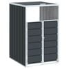 vidaXL Wheelie Bin Storage for Single Bin Anthracite 72x81x115 cm Steel
