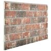 vidaXL Wall Panels 10 pcs 100 x 50 cm Dark Brown and Grey EPS Foam