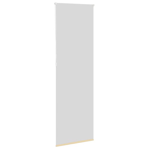 vidaXL Roller Blind Blackout Beige 65x230 cm Fabric Width 60.7 cm Polyester