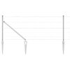 vidaXL Welded Wire Fence with Spikes 100 x 0.8 m Galvanised Steel Mesh