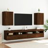 vidaXL TV Wall Cabinet Brown Oak 40.5x30x60 cm Engineered Wood