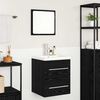 vidaXL Bathroom Sink Cabinet with Drawer Black Oak 41 x 38.5 x 48 cm
