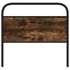 vidaXL Replace Headboard Smoked Oak 90 cm Steel and Engineered Wood