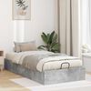 vidaXL Ottoman Bed Frame Concrete Grey 100 x 200 cm Engineered Wood