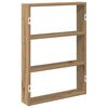 vidaXL Wall Shelf Artisan Oak 43x9x60 cm Engineered Wood