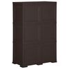vidaXL Plastic Cabinet 79x43x125 cm Wood Design Brown