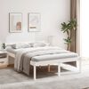 vidaXL Senior Bed without Mattress White 120x200cm Solid Wood Pine