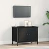 vidaXL TV Cabinet Black Oak 60 x 35 x 45 cm Engineered Wood